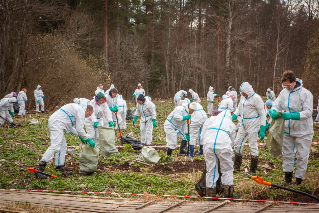 В музее-усадьбе Н.К. Рериха высадился десант из 60 эковолонтеров